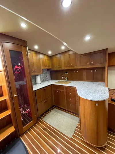 Close Call Yacht Photos Pics Port Side Galley