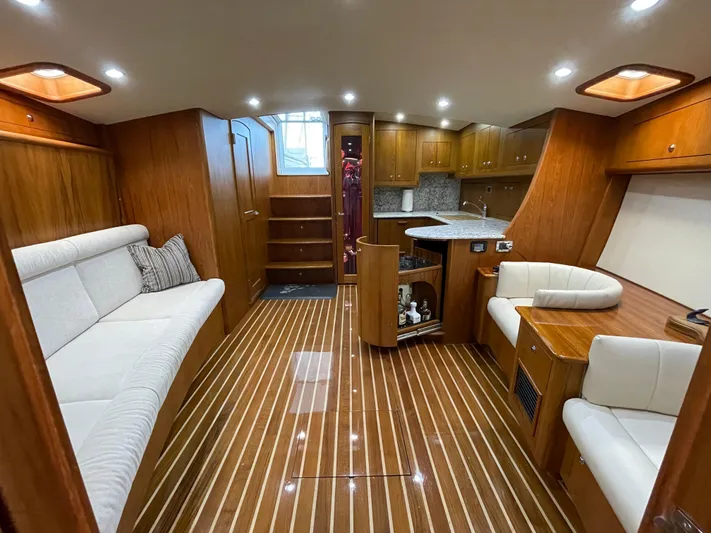 Close Call Yacht Photos Pics Below Looking Aft and Liquor Storage Cabinet