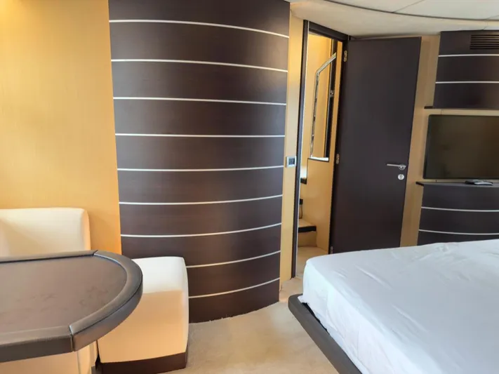  Yacht Photos Pics Interior of 2006 Azimut 86S yacht with modern furnishings and sleek design.