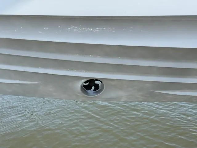  Yacht Photos Pics 2021 Axopar 37 XC CROSS CABIN hull detail above water.