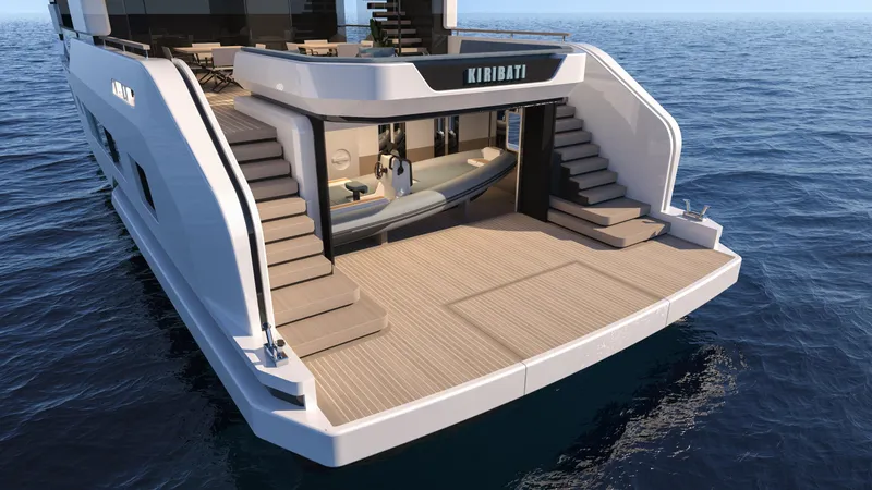 Yacht Photos Pics Luxury yacht Cerri Cantieri Navali Kiribati 38, 2026 model, with elegant deck design.
