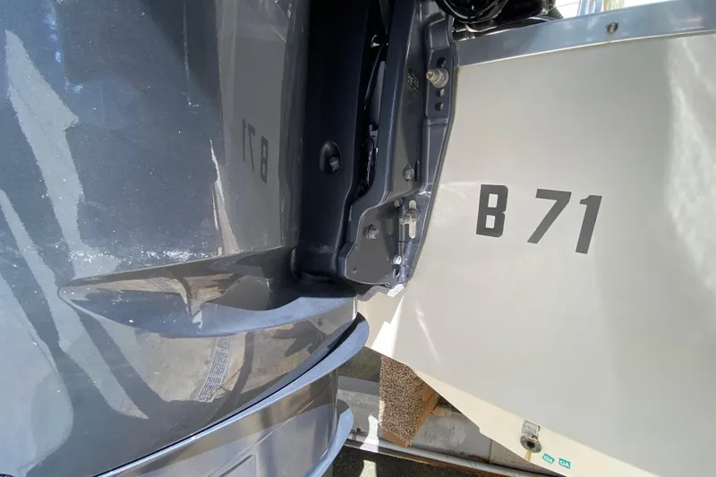  Yacht Photos Pics 2008 Hydra-Sports Vector 2900 CC boat detail with "B 71" marking.