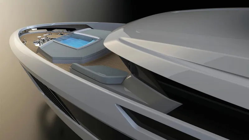 Doge 500 Yacht Photos Pics Luxurious Ocean King DOGE 500 yacht, 2028 model, featuring sleek design and onboard pool.