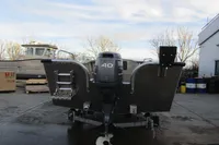 2024 Robust Boats Robust 16c with Yamaha 40 outboard motor, docked outdoors.