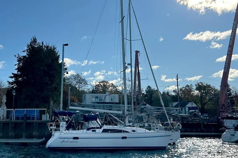  Yacht Photos Pics 2015 Catalina 315 sailboat docked at marina under clear blue sky.