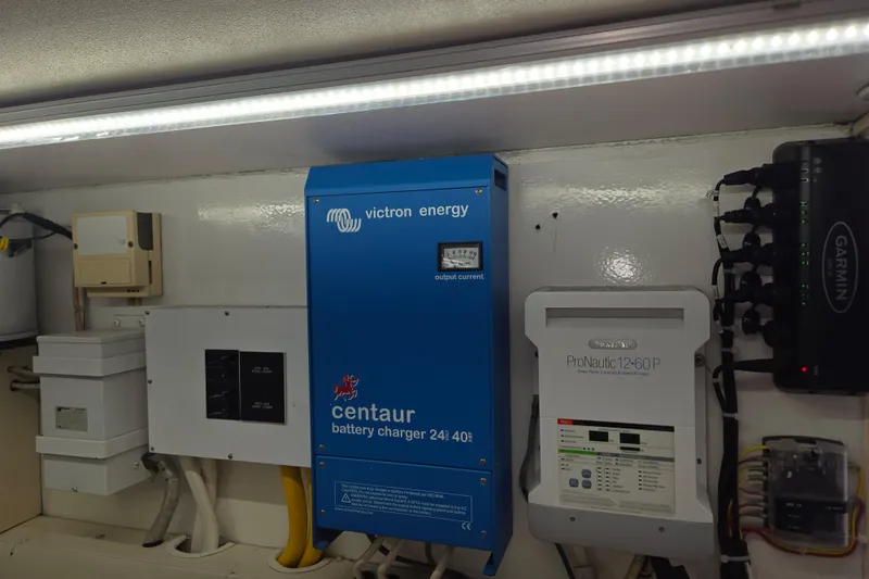 Covert Mission Yacht Photos Pics New 24-volt and 12-volt battery charges