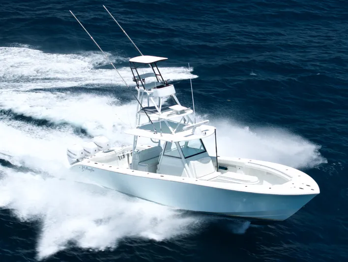 Do Dah Yacht Photos Pics 2017 Yellowfin 39 Offshore boat cruising on open ocean waters.