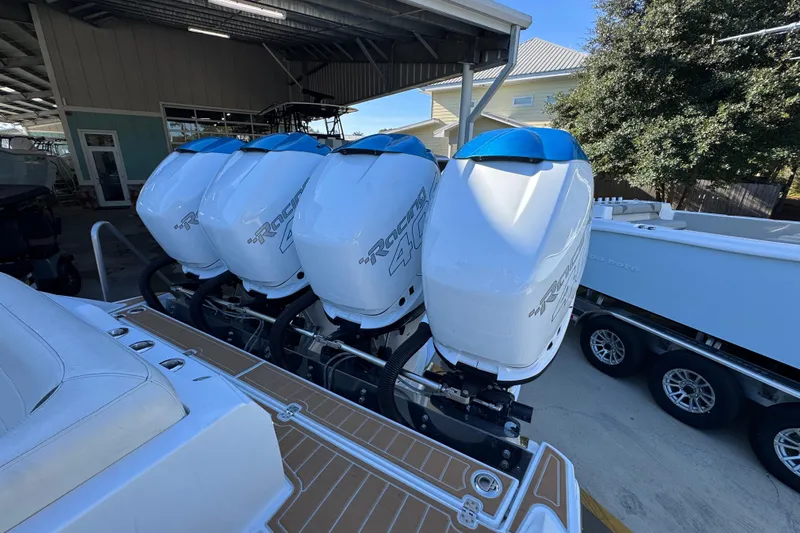  Yacht Photos Pics 2016 Nor-Tech 390 Sport Center Console with four powerful outboard engines.