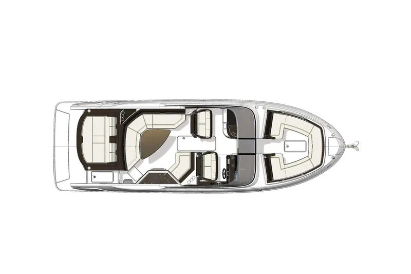Ganso II Yacht Photos Pics Manufacturer Provided Image: Top view of 2023 Sea Ray SLX 310  LAYOUT