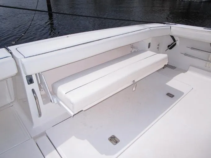 50/50 Yacht Photos Pics Fold Down Transom Seating