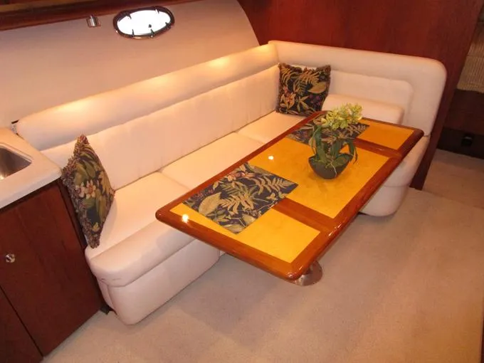 50/50 Yacht Photos Pics Settee with Extended Table