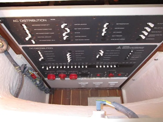 50/50 Yacht Photos Pics AC/DC Distribution Panels and Battery Switches