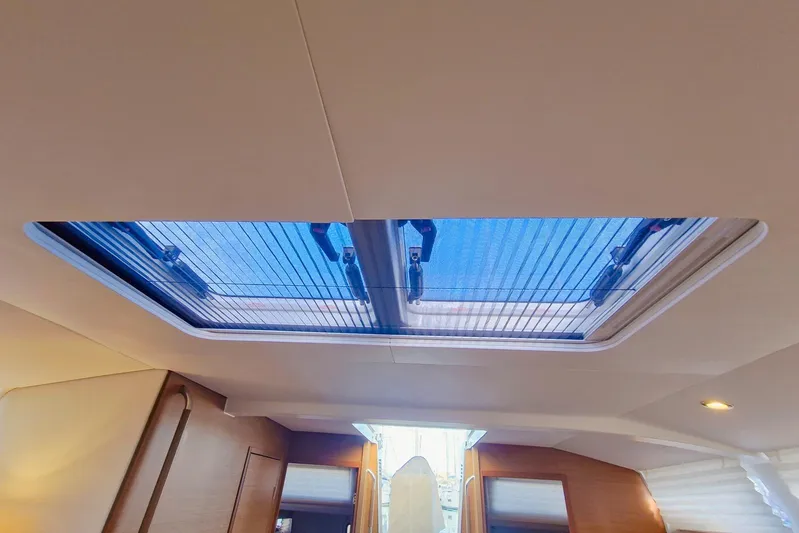 Dreamcatcher II Yacht Photos Pics Interior view of 2019 Jeanneau Sun Odyssey 440 yacht skylight.
