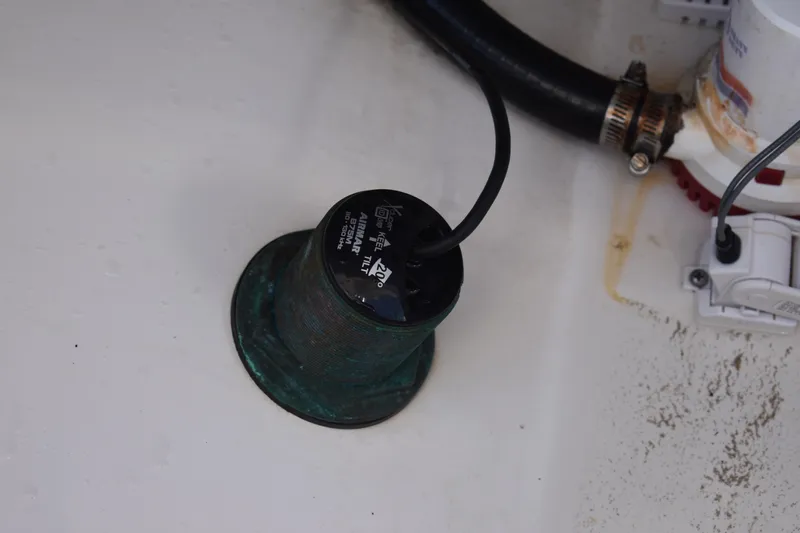  Yacht Photos Pics 2018 Everglades 273 Center Console boat component with wiring and fittings.