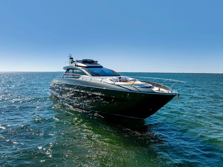 Arcadia Yacht Photos Pics Luxury 2020 Riva 66' Ribelle yacht cruising on open water.