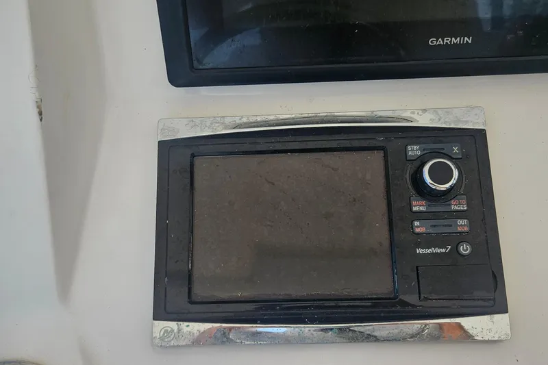  Yacht Photos Pics 2015 Intrepid 327 Center Console VesselView 7 display with Garmin navigation system.