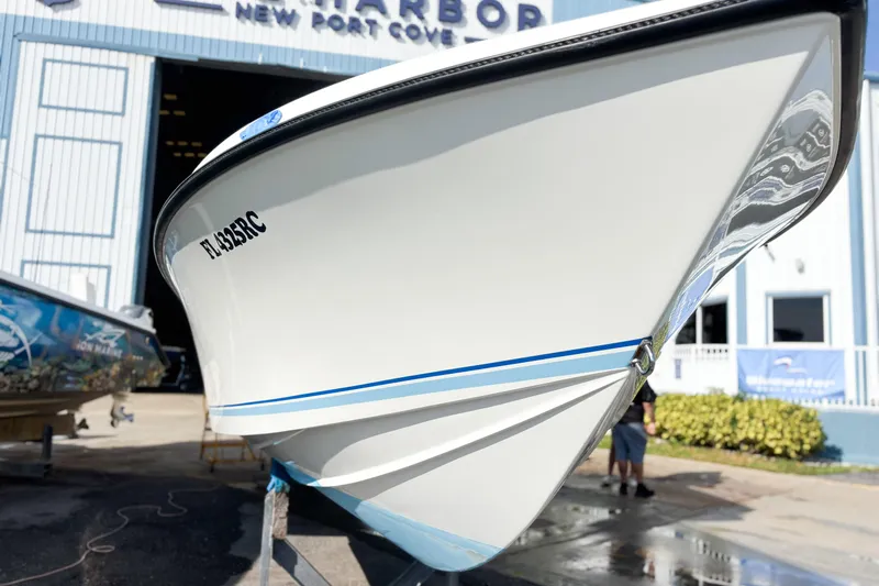  Yacht Photos Pics Whitewater boat at New Port Cove marina, 2016 model, docked for maintenance.
