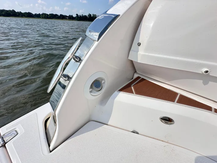  Yacht Photos Pics 2019 Regal 29 OBX boat interior detail with water view.