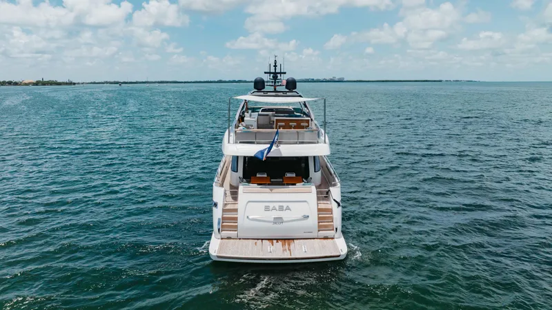 Sasa Yacht Photos Pics Sanlorenzo SL86 yacht cruising on open water, 2022 model.