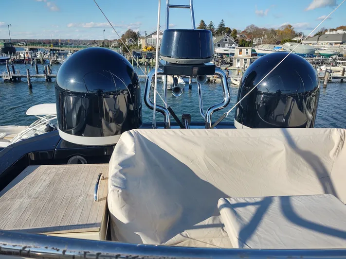 Blue Yacht Photos Pics Blue satellite domes