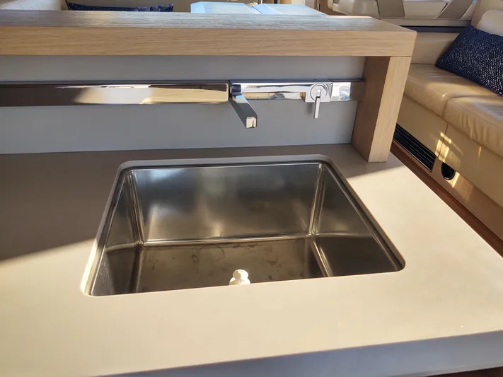 Blue Yacht Photos Pics Blue Galley sink