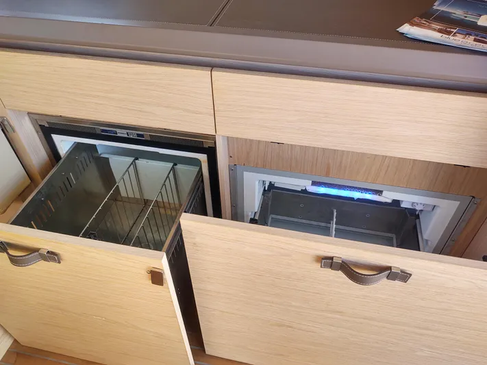 Blue Yacht Photos Pics Blue refrigerator and freezer