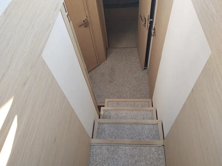 Blue Yacht Photos Pics Blue companion stairs