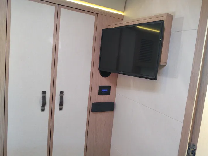 Blue Yacht Photos Pics Blue VIP cabin TV