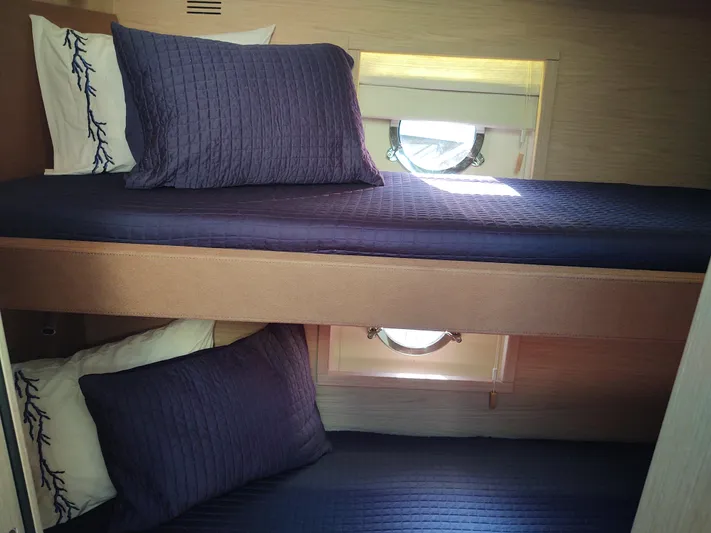 Blue Yacht Photos Pics Blue guest bunk room