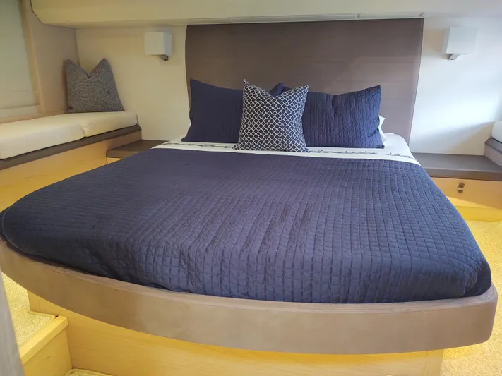 Blue Yacht Photos Pics Blue Owners stateroom berth