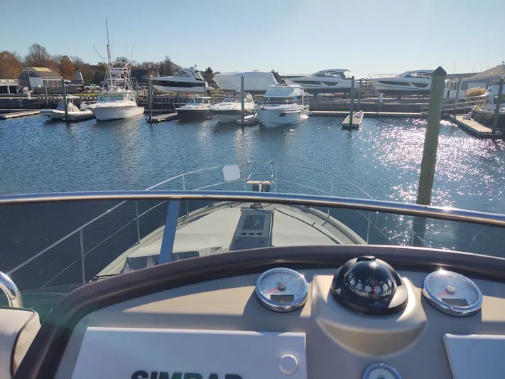 Blue Yacht Photos Pics Blue Flybridge view