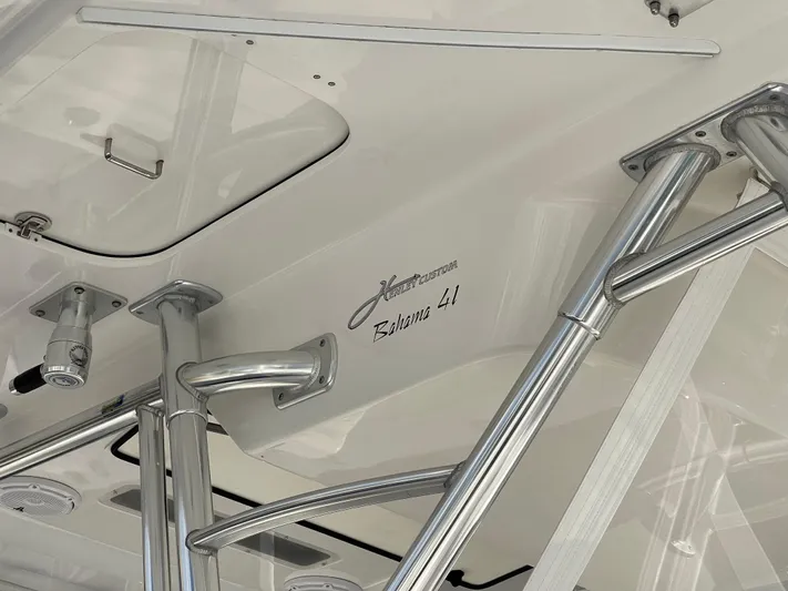 Last Resort Yacht Photos Pics 2013 Bahama Open Fisherman boat with stainless steel fittings and custom design.