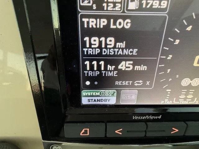  Yacht Photos Pics Boat display showing 1919 miles and 111 hours 45 minutes trip time.