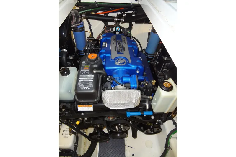 Master Plan Yacht Photos Pics 2023 Formula 380 Super Sport Crossover I/O engine, showcasing advanced marine engineering.