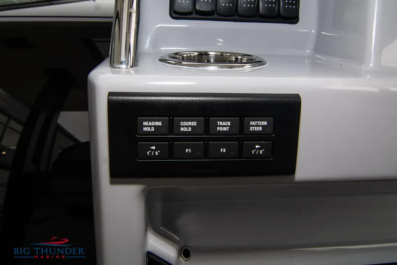  Yacht Photos Pics 2024 Jeanneau Leader 9.0 WA control panel with navigation buttons.