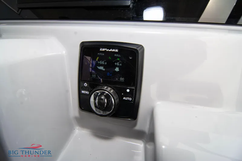  Yacht Photos Pics Zipwake control panel on 2024 Jeanneau Leader 9.0 WA boat dashboard.