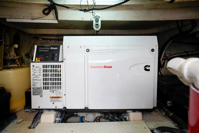  Yacht Photos Pics Cummins Onan generator in 2000 Sea Ray 510 Sundancer engine room.