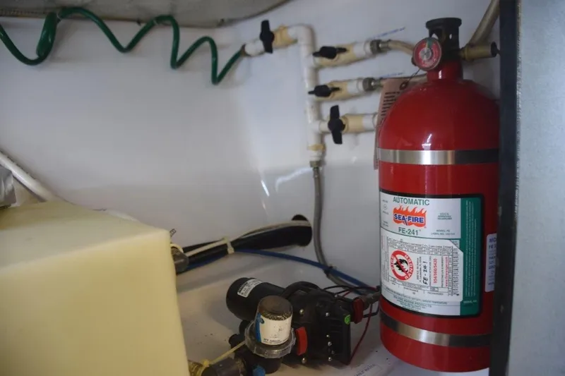 Osprey Yacht Photos Pics Engine room fire suppression system and fresh water pump