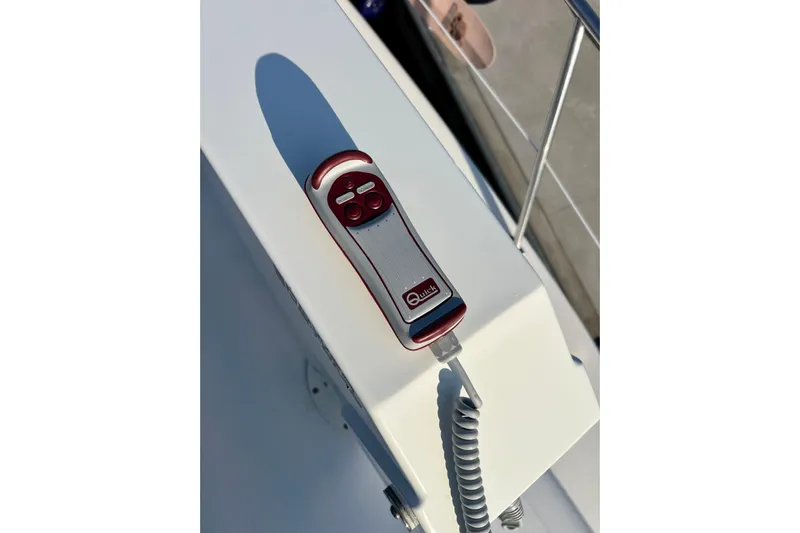 Get Nuts Yacht Photos Pics Remote control on a 2000 Sea Ray 400 Sedan Bridge yacht deck.