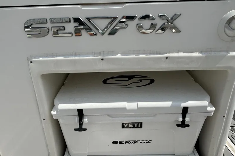 328 Sea Fox Commander Yacht Photos Pics Sea Fox Commander 328 boat with Yeti cooler, 2020 model.