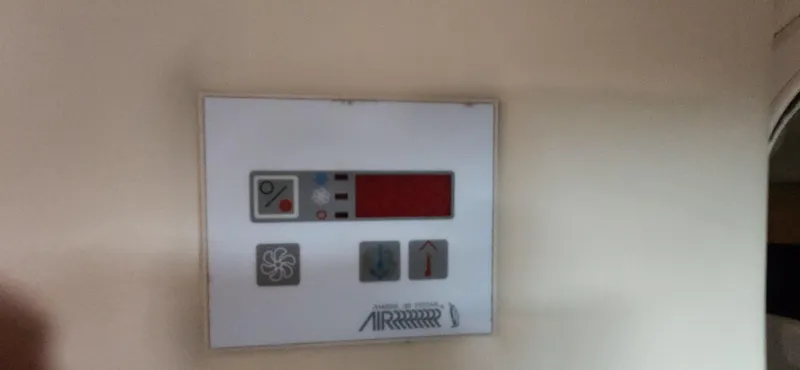  Yacht Photos Pics Control panel on a 2007 Cobalt 343 boat, featuring various buttons and indicators.