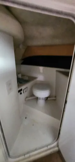  Yacht Photos Pics 2007 Cobalt 343 boat interior bathroom with toilet and sink.