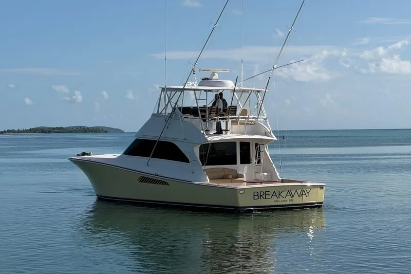 Breakaway Yacht Photos Pics 2004 Viking 56 Convertible yacht "Breakaway" on calm waters near San Juan, Puerto Rico.