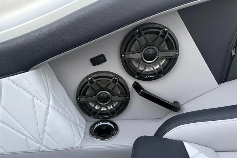  Yacht Photos Pics Interior speakers of 2026 Nor-Tech 4000 Roadster with sleek design and premium audio system.