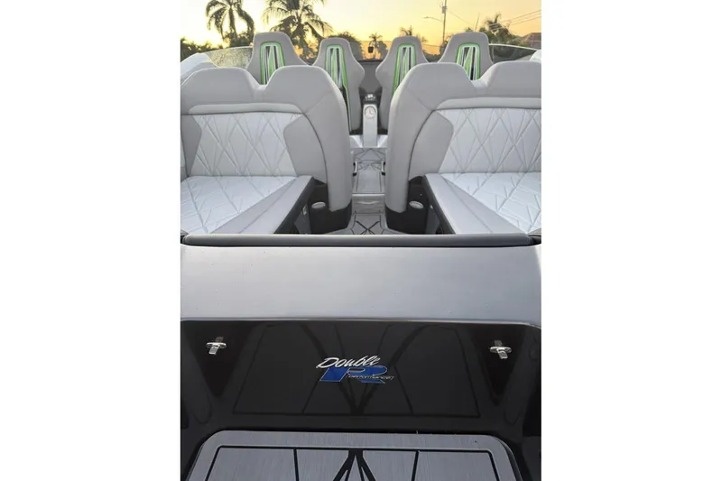  Yacht Photos Pics 2026 Nor-Tech 4000 Roadster interior with luxurious seating and sleek design.