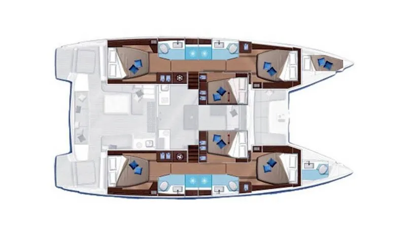 VI La Ut Yacht Photos Pics 6 Cabin 4 Head Layout