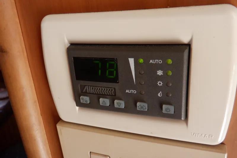 Betty Sue Yacht Photos Pics Thermostat display set to 78 degrees on a 2006 Mainship 34 Trawler.