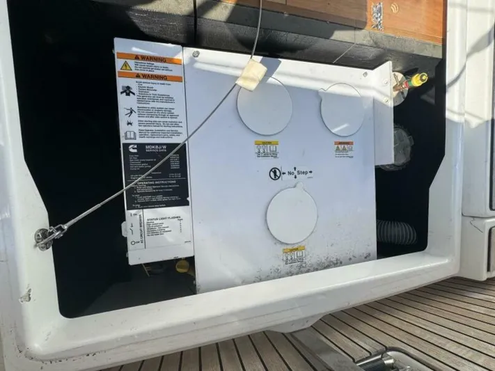 Levity Yacht Photos Pics Electrical panel on 2019 Jeanneau Sun Odyssey 479 yacht deck.