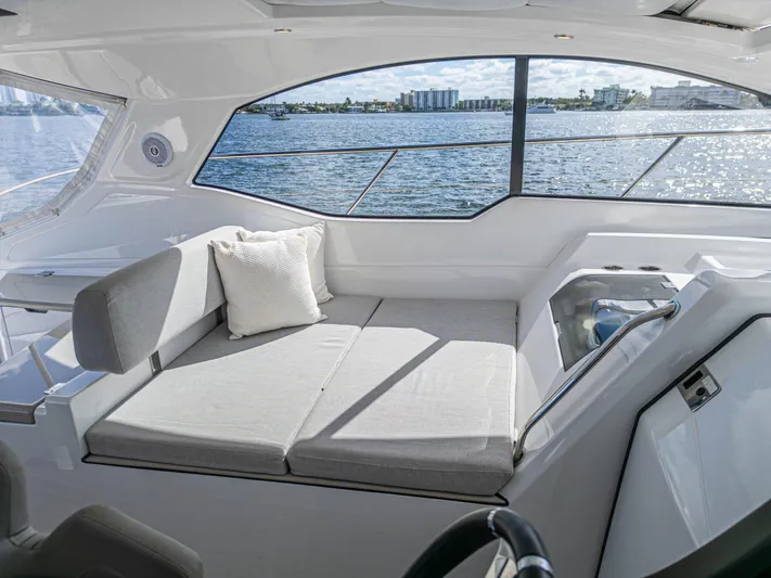  Yacht Photos Pics Interior of 2020 Azimut Atlantis 45 yacht with scenic water view.