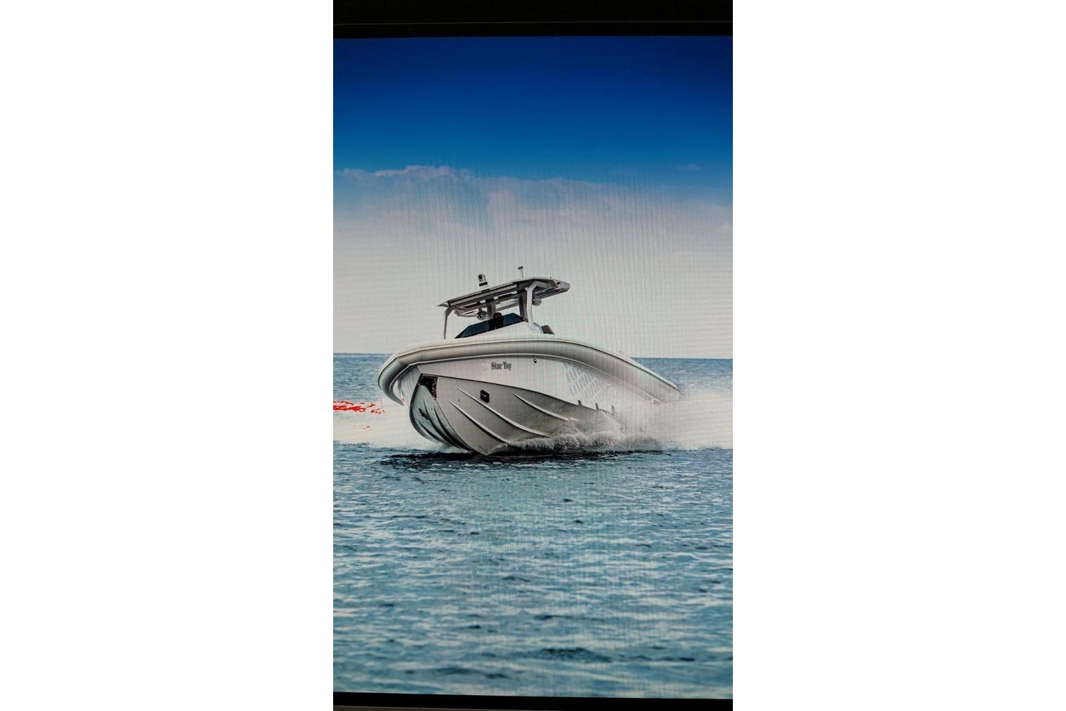 2022 Skipper NC 42 boat cruising on open water.